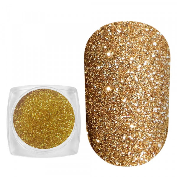 Spangles №112 Bright Gold (0.1 mm, 2.5 g) Komilfo