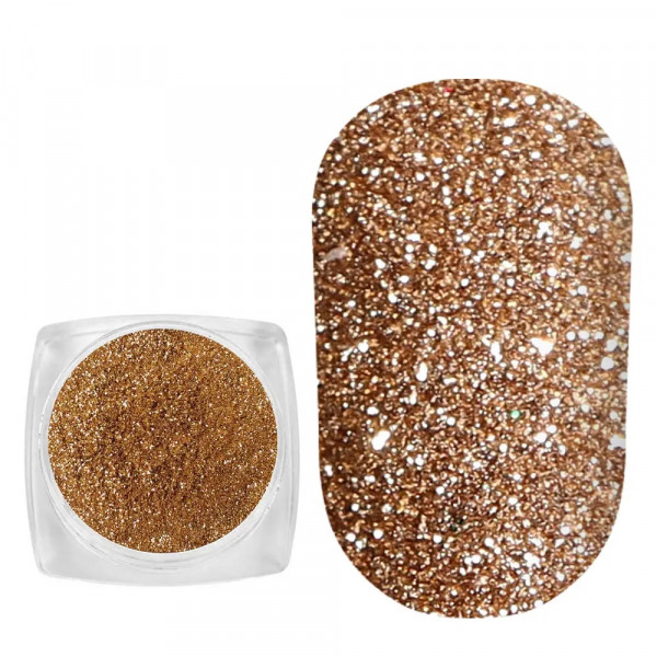 Spangles №110 Quiet Gold (0.08 mm, 2.5 g) Komilfo