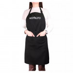 Apron short with three pockets (black), 68*78 cm Komilfo