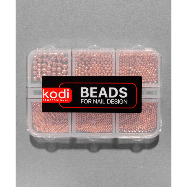 Beads for Nail Design (color: rose-gold) Kodi Professional