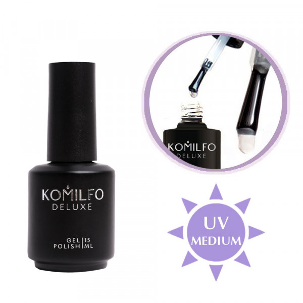 Expert Top – a universal top for gel polish, no Wipe, medium UV filter, 15 ml Komilfo