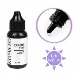 Expert Top – a universal top for gel polish, no Wipe, medium UV filter, 30 мл Komilfo