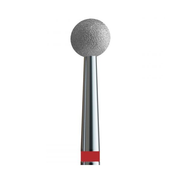 Buffing head, red, ball 3.5 mm (№13 V104.001.514.035) Kodi Professional