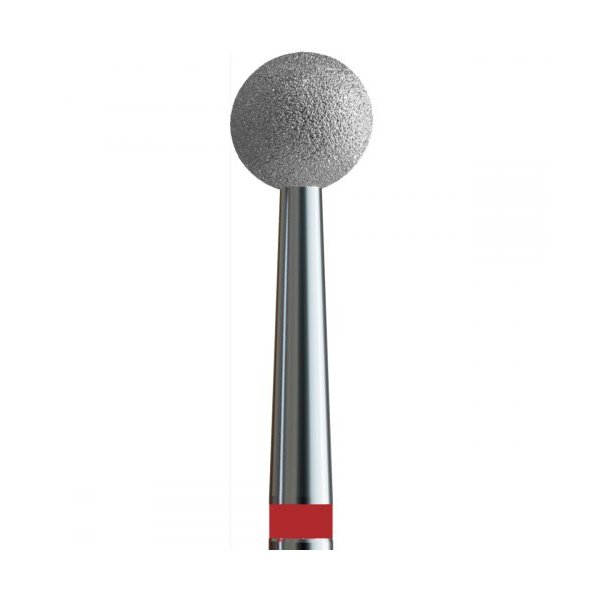 Buffing head, red, ball 4.0 mm (№17 V104.001.514.040) Kodi Professional