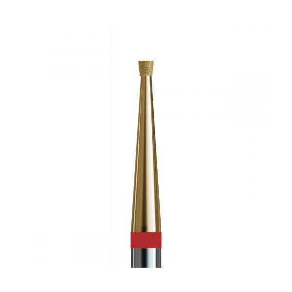 Buffing head, red, reverse cone 1.0 mm, zirconium spraying (№44 V104.010.514.010_Z) Kodi Professional