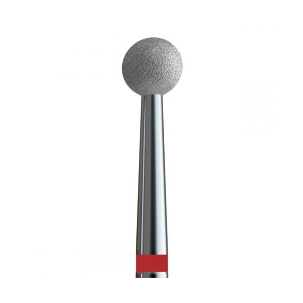 Buffing head, red, ball 3.1 mm (№5 V104.001.514.031) Kodi Professional