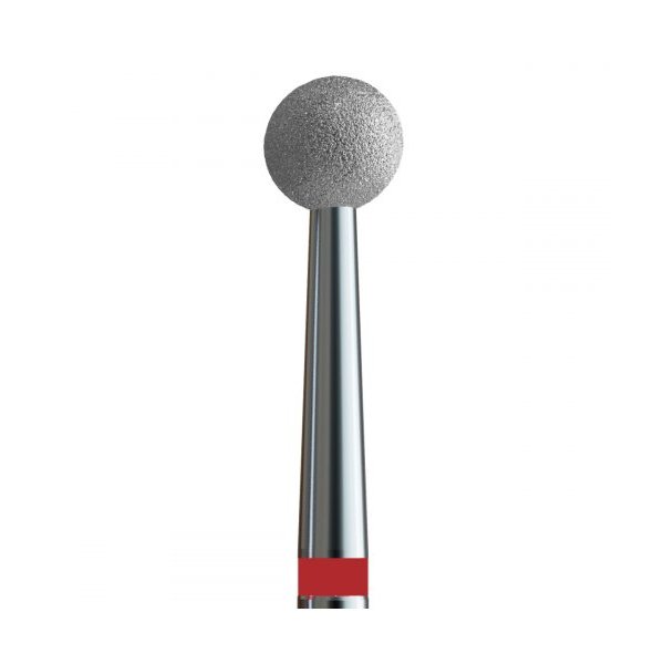 Buffing head, red, ball 3.3 mm (№9 V104.001.514.033) Kodi Professional