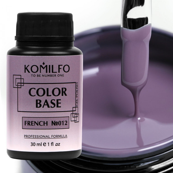 Color Base French №012 30 ml. (without brush,bottle) Komilfo