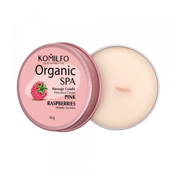 Massage Candle Pink Raspberries 30 g. Komilfo