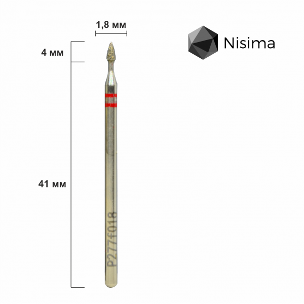 Buffing head, red, P277f018 Nisima