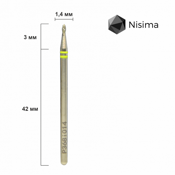 Buffing head, yellow, P368i014 Nisima