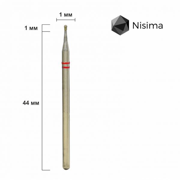 Buffing head, red, P801f010 Nisima