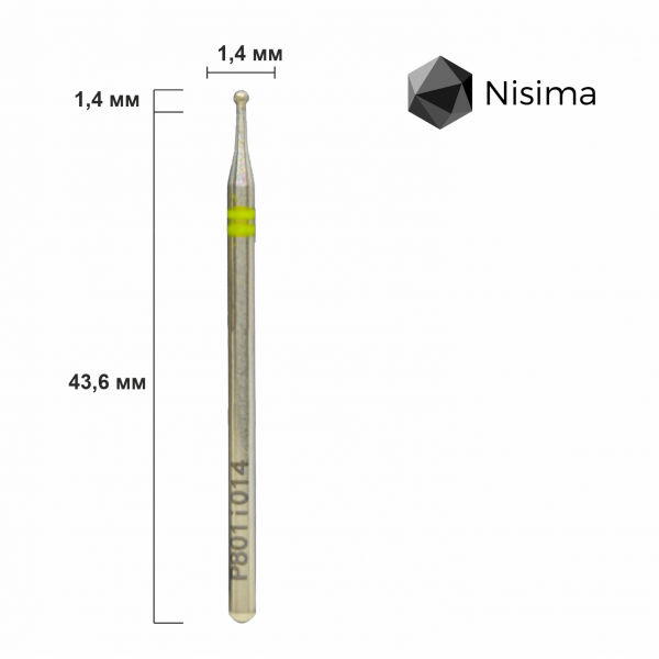 Buffing head, yellow, P801i014 Nisima