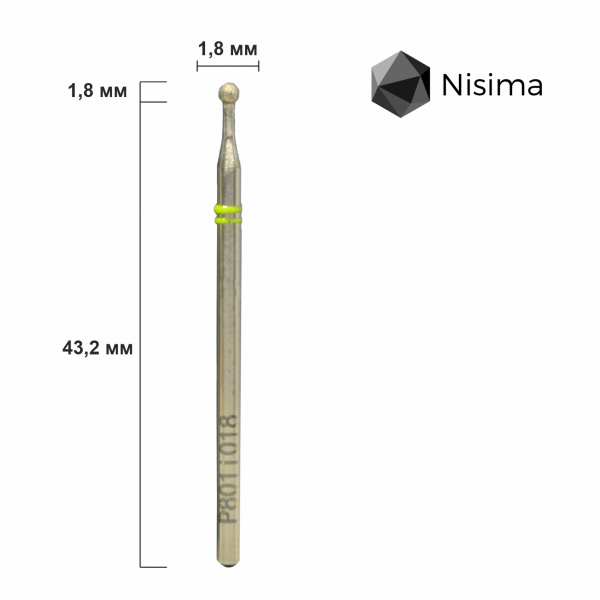 Buffing head, yellow, P801i018 Nisima