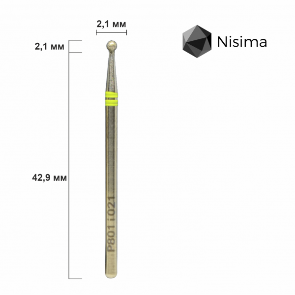 Buffing head, yellow, P801i021 Nisima