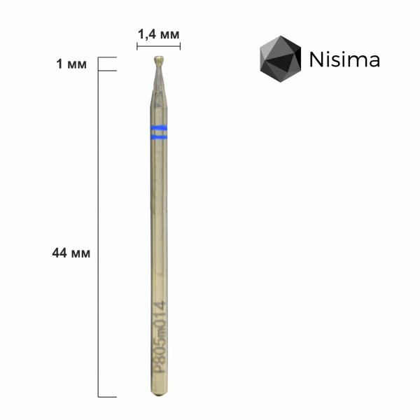 Buffing head, blue, P805m014 Nisima