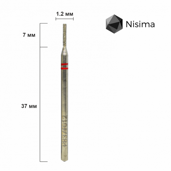 Buffing head, red, P837f012 Nisima