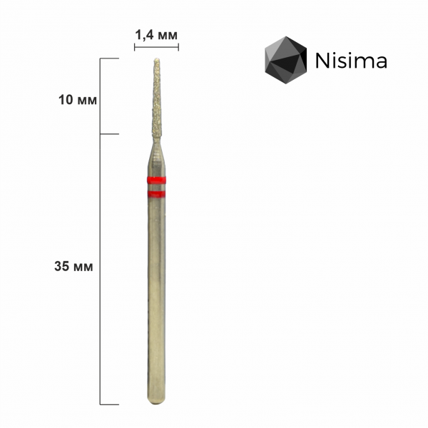 Buffing head, red, P850f014 Nisima