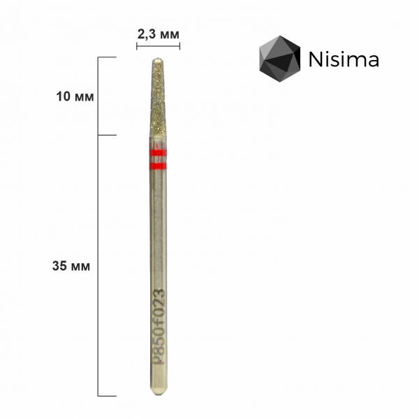 Buffing head, red, P850f023 Nisima