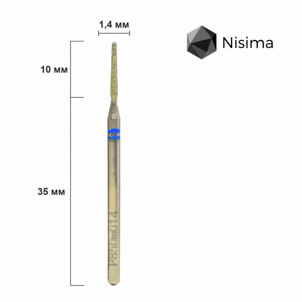 Buffing head, blue, P850m014 Nisima