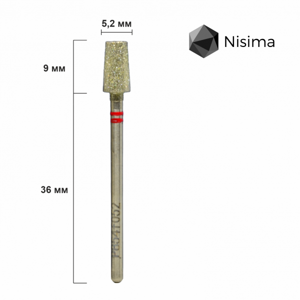 Buffing head, red, P854f052 Nisima