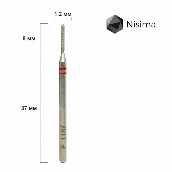 Buffing head, red, P118fK Nisima