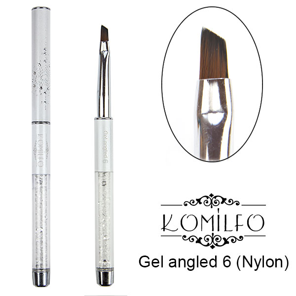 Brush Komilfo Gel angled 6 (Nylon)