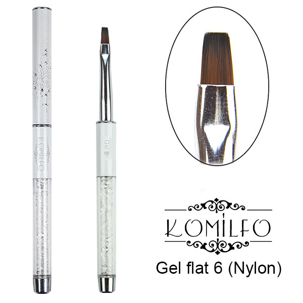 Brush Komilfo Gel flat 6 (Nylon)