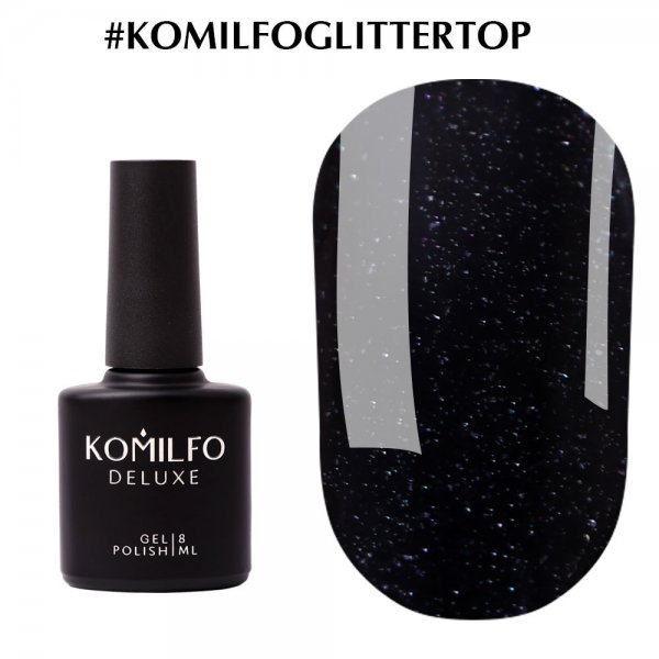 Gel Polish Komilfo Glitter Top 8 ml x 10 ( 10 units )
