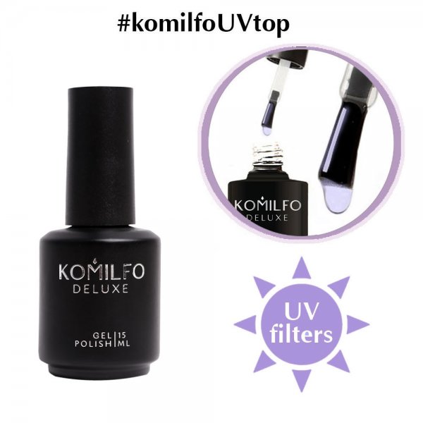 No Wipe UV Top 15 ml. x 10 ( 10 units ) Komilfo