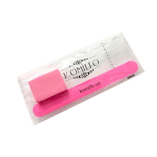 Komilfo (nail file 100/100 and buff 120/120) (pink)