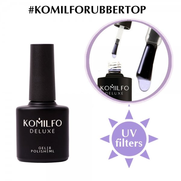 No Wipe Rubber Top 8 ml. Komilfo