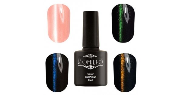 Gel Polish Komilfo Glow Attack 003 (rose gold-holographic), 8 ml –