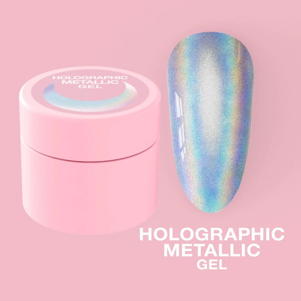 Gel-paint for nails Holographic Metallic Gel 5 ml LUNAmoon