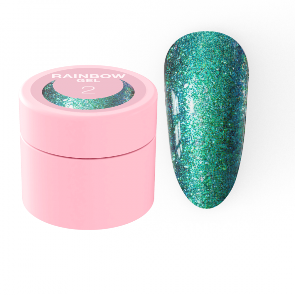 Sequins for nails Rainbow Gel No. 2 5 ml LUNAmoon