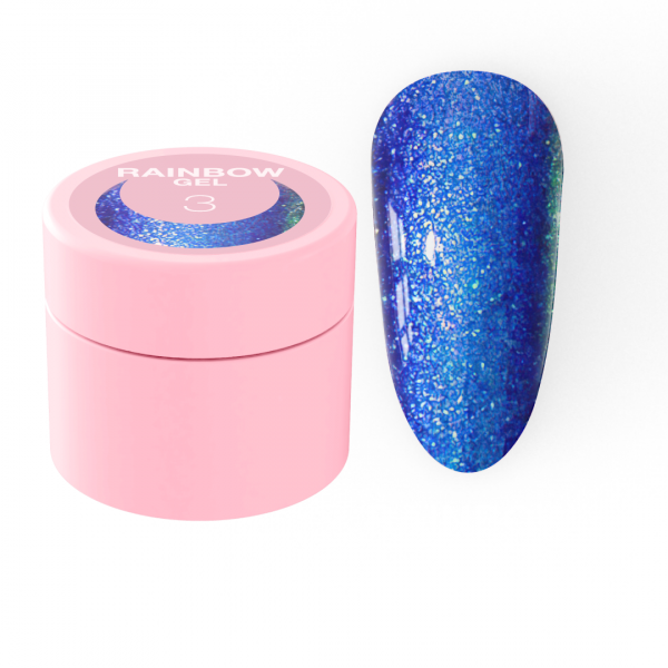 Sequins for nails Rainbow Gel No. 3 5 ml LUNAmoon