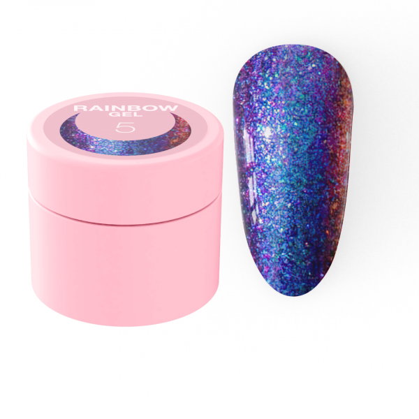 Sequins for nails Rainbow Gel No. 5 5 ml LUNAmoon