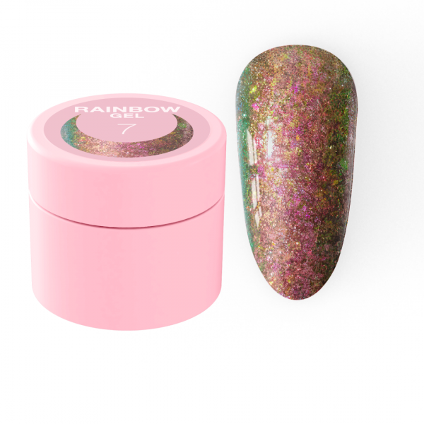 Sequins for nails Rainbow Gel No. 7 5 ml LUNAmoon