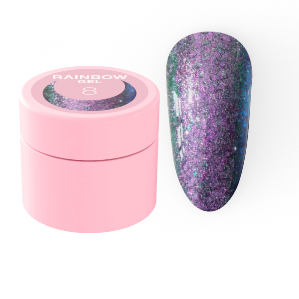 Sequins for nails Rainbow Gel No. 8 5 ml LUNAmoon