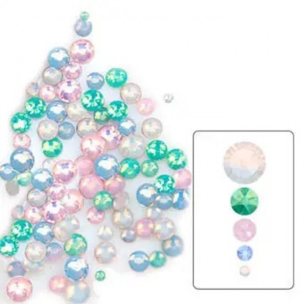 Mix Opal rhinestones, mix size (1400 pcs.) Komilfo