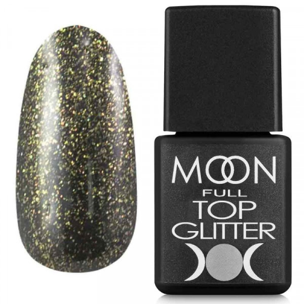 MOON FULL Top Glitter 8 ml № 02 (gold)