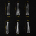 Acrygel top nail forms ( Long Gothic ) 130 pcs. Komilfo