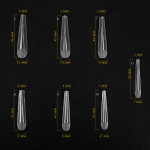 Acrygel top nail forms ( Long Gothic ) 130 pcs. Komilfo