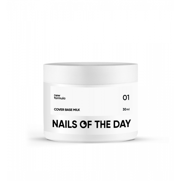 NAILS OF THE DAY Cover base milk 01, 30 ml NEW FORMULA
