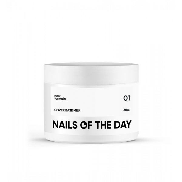 NAILS OF THE DAY Cover base milk 01, 30 ml NEW FORMULA