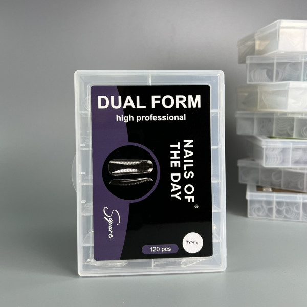 NAILS OF THE DAY Dual Form Square 02 (Type4), 120 pcs