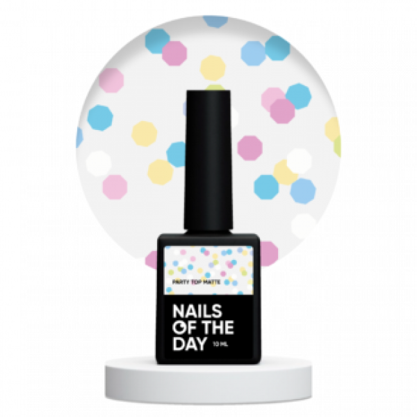 NAILS OF THE DAY Party top matte, 10 ml