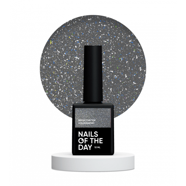 NAILS OF THE DAY Reflective top Holographic, 10 ml