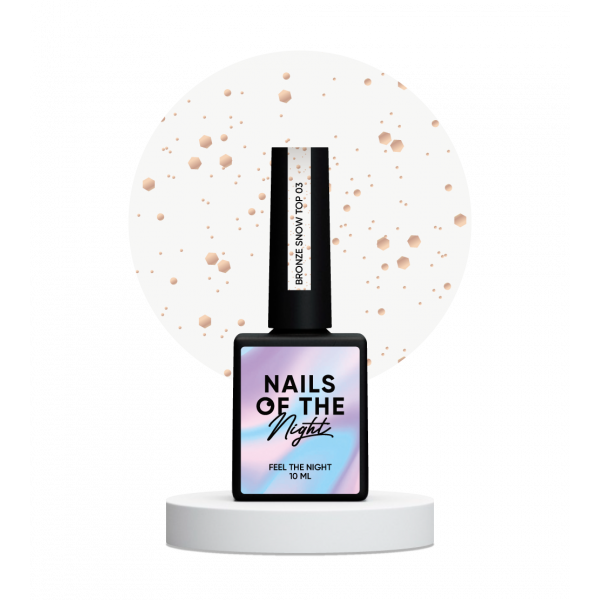 NAILS OF THE NIGHT Bronze Snow top, 10 ml