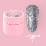 Sequins for nails Platinum Gel No. 1 5 ml LUNAmoon